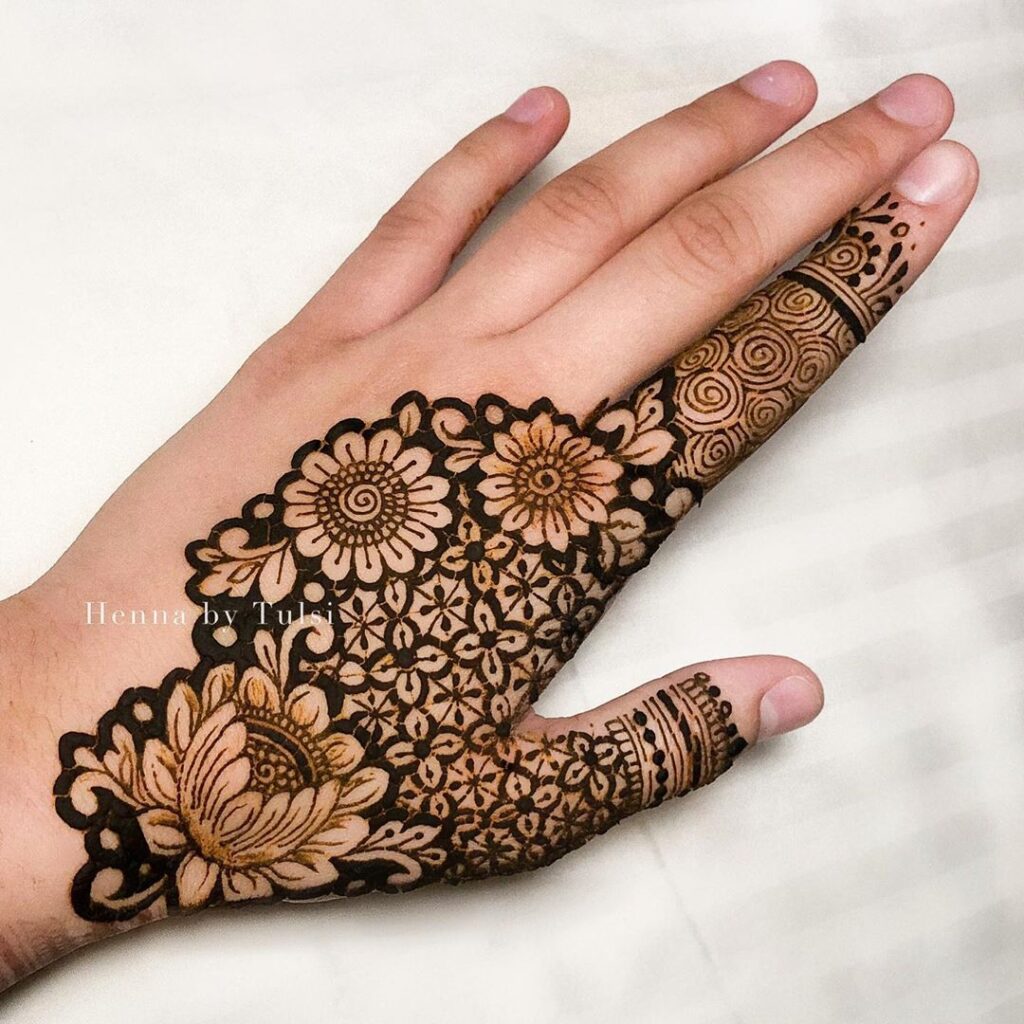 Simple Mehendi Design Back Hands